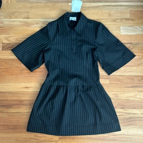 Ganni | Dresses | Bnwt Ganni Stretch Stripe Mini Dress Size 36 425 |  Poshmark